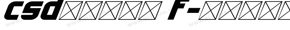 CSDesign F字体转换